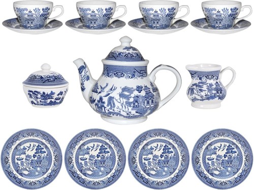 Churchill china blue - china, willow