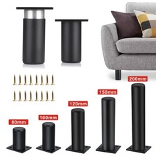 4x Metal Legs Furniture Feet