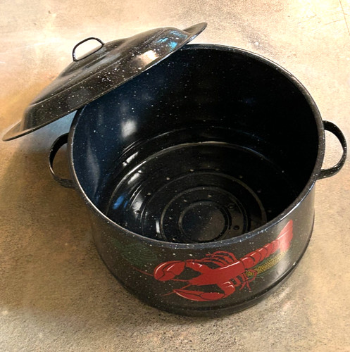 Granite ware lobster pot - granite,