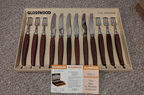 Glosswood vintage cutlery set - glosswood,