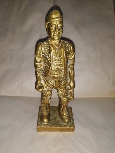 Vintage brass coal miner - vintage,