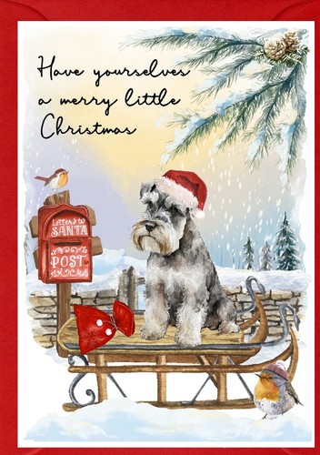 Miniature schnauzer dog - dog, (4"
