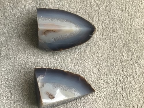 Agate stone bookends - , (pair)