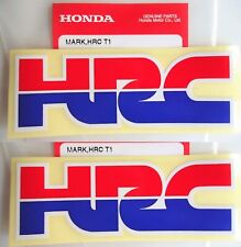 2 x HONDA HRC ( HONDA RACING  CORPORATION ) STICKER DECAL BADGE 100% GENUINE