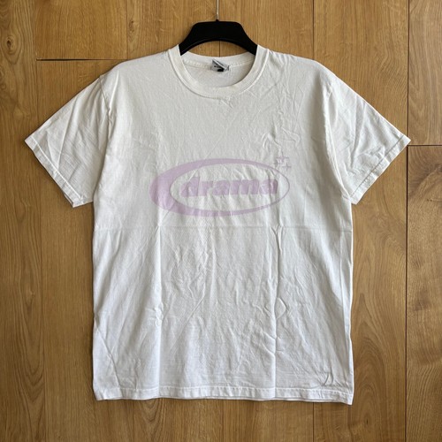 Drama white pink logo shirt - white,
