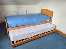 Single Trundle Bed With Mattresses
