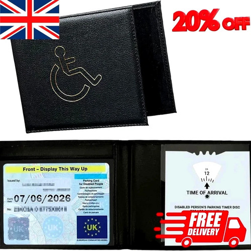 Genuine leather disabled - genuine, blue