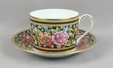 Wedgwood Clio Cup & Saucer  Bone China  Floral w/Gold Trim