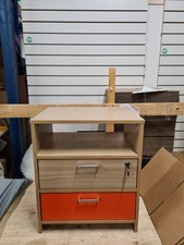 Office Filing Cabinet Desk 2 drawers Lockable 60 cm x 52 cm 40 cm