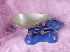 Victor England Vintage Cast Iron Brass Kitchen Weighing Scales