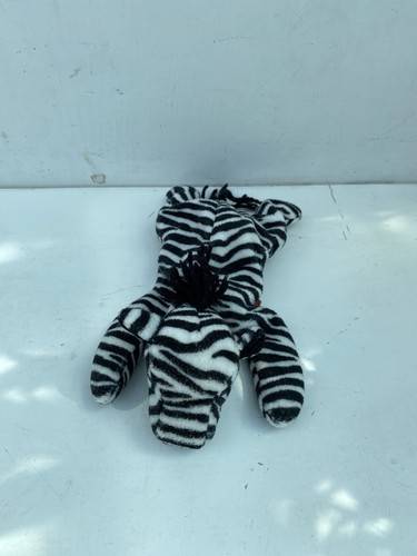 Zebra beanie baby toy - beanie, ziggy