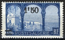 Algeria 1927, 1,5Fr on 1,25Fr View Bay of Algiers MNH, Yv 77