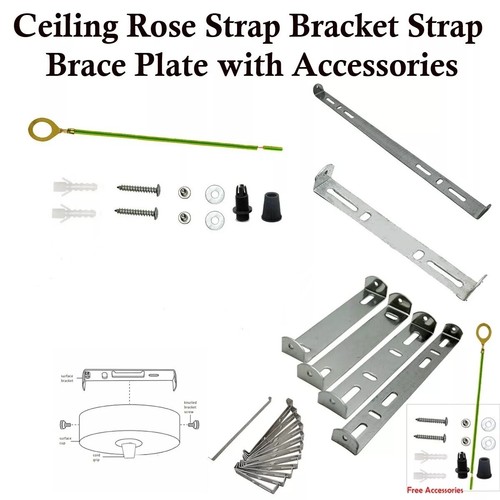 Ceiling rose strap bracket - ceiling,
