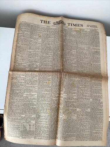Original the times newspaper - the,