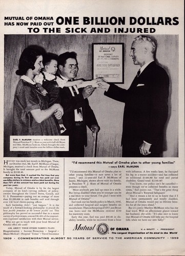 1958 mutual omaha - mutual, print