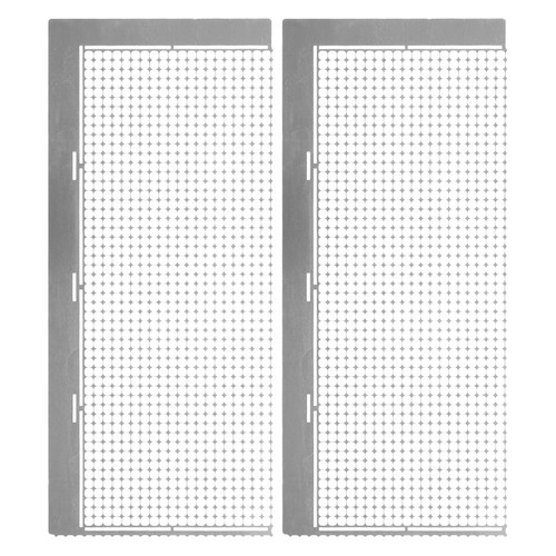 2pcs silver stainless steel - 2pcs,