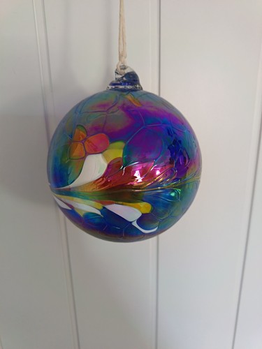Large hand blown glass xmas - 15,