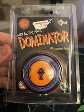 Vintage Peter Fish  Dominator Yo-Yo  Wooden Axle New Yellow  Purple Black  90s