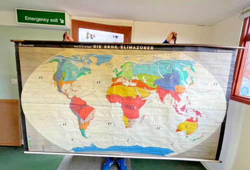 Vintage pull down map - vintage,