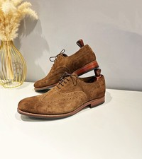 NEW GRENSON DYLAN MENS ITALIAN SUEDE LEATHER SHOE SIZE UK 11 F-fit RRP £295 