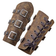 Medieval Leather Bracers Arm