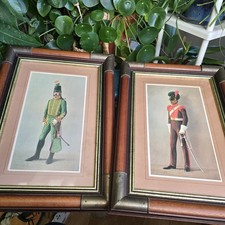 Vintage Lithographs Soldiers
