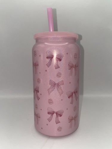16oz pink shimmer can - 16oz, tumbler