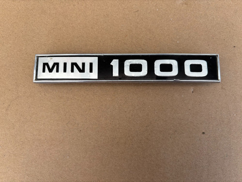 Mini 1000 badge mk3 1970 - badge, ??