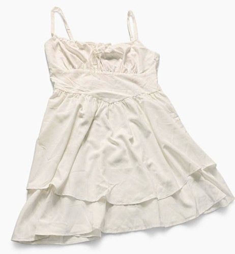 White strappy fit flare - fit, &