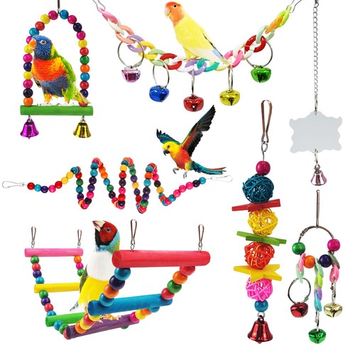 Pack parrot toys set metal - parrot,