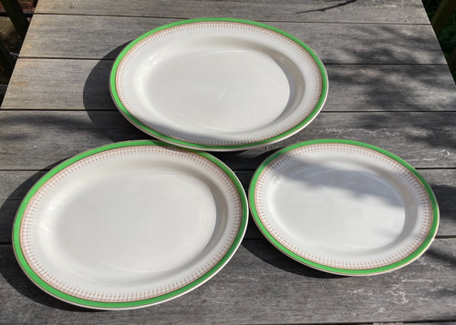 Vintage oval platters - oval,