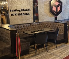 Restaurant booth bench - restaurant, ,