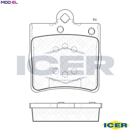 Brake pad set disc - brake,