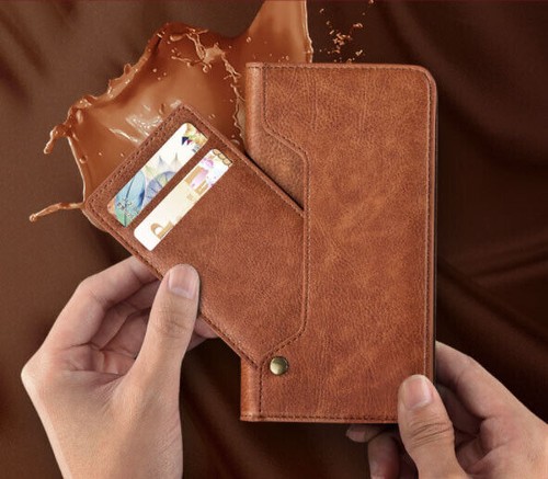 Leather wallet phone case - phone, with