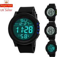 LED Large Digital Screen Wrist Sport Watch For Men Women Unisex Boys Girls Kids