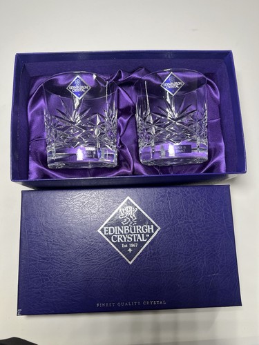 Edinburgh vintage crystal pair - crystal,