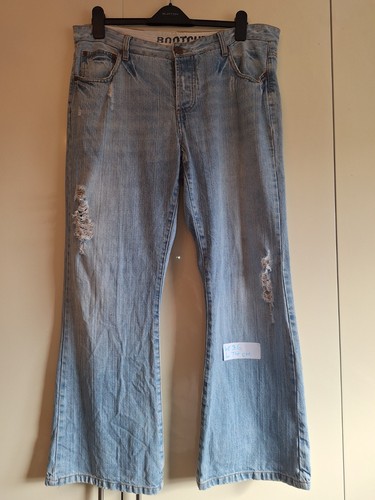 Bootcut blue jeans zip fly - bootcut,