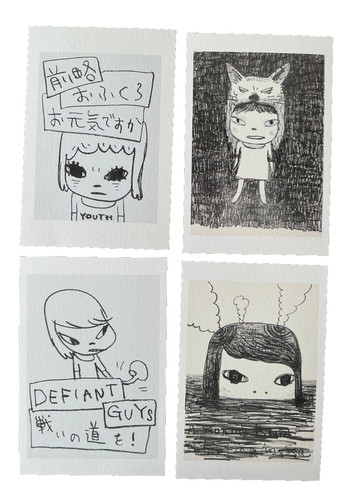 Yoshitomo nara postcards - yoshitomo,