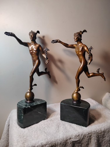 Vtg bronze figurine sculptures - figurine,