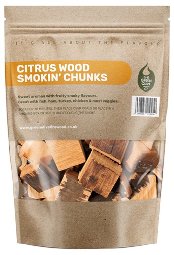 Orange lemon lime wood chunks - lemon,