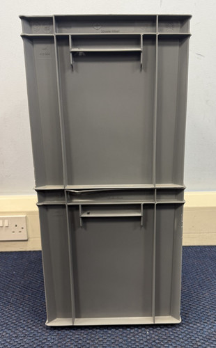 Used grey storage - grey, crate