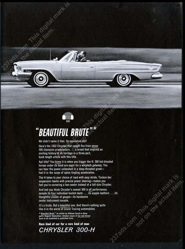1962 chrysler 300 - 1962, 300-h