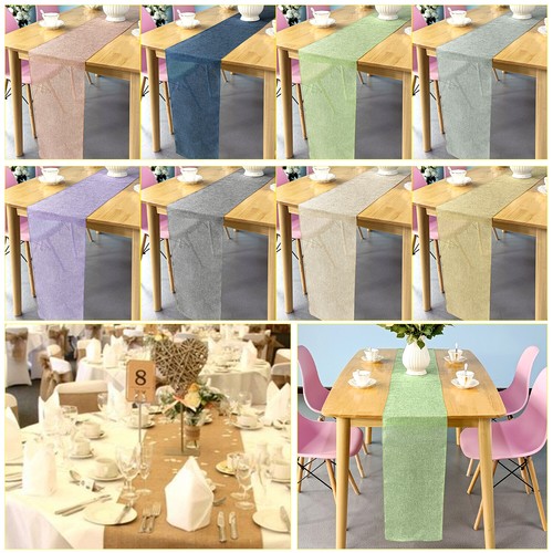 Hessian jute table - table, runner