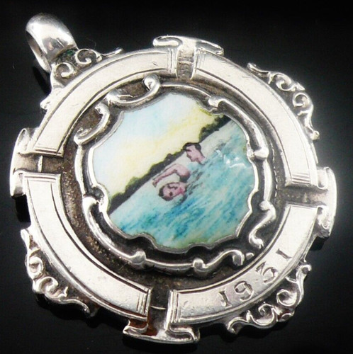 Sterling silver enamel - silver,