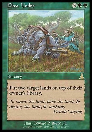 Plow under urza destiny - under, urza's