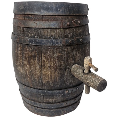 Vintage wooden keg - barrel, with