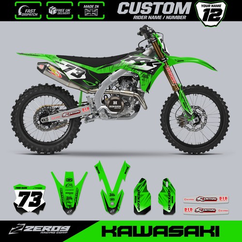 Kawasaki motocross graphics - kawasaki,