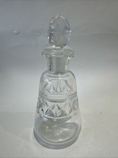 Antique Glass Vingarette, Olive Oil Bottle  Crystal. Vinegar