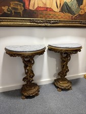 Rare pair gilt cherub - of,