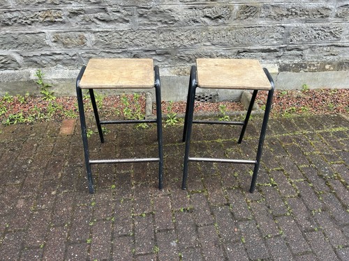 Vintage retro stools pair - retro,